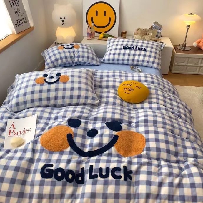 Bộ Chăn Ga Nỉ Nhung 5D Mịn Hoạ Tiết Cho Bé