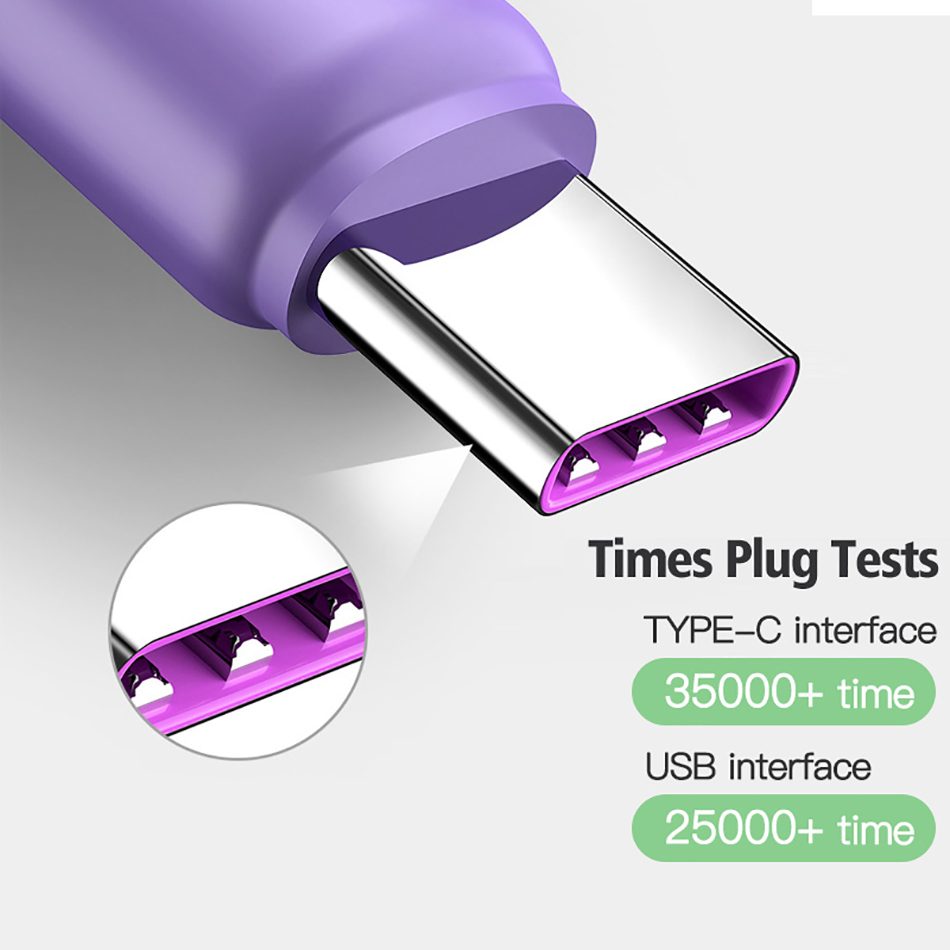 Cáp Sạc Nhanh 5a Micro Usb Type-C Dài 1m Dành Cho Điện Thoại