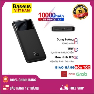 Sạc dự phòng Baseus 15w 10000mah Pd 15w Cho Iphone 12 Pro, mẫu mới 2021, bảo hành 24 tháng