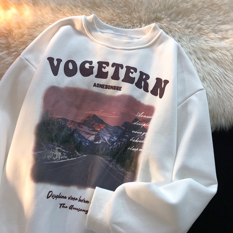 NRVP Áo khoác hoodie tay dài oversize phong cách Hàn Quốc mới 2022