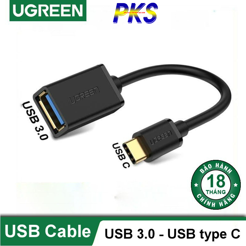 Cáp OTG USB Type C to USB 3.0 cao cấp Ugreen 30701 - Hàng Chính hãng