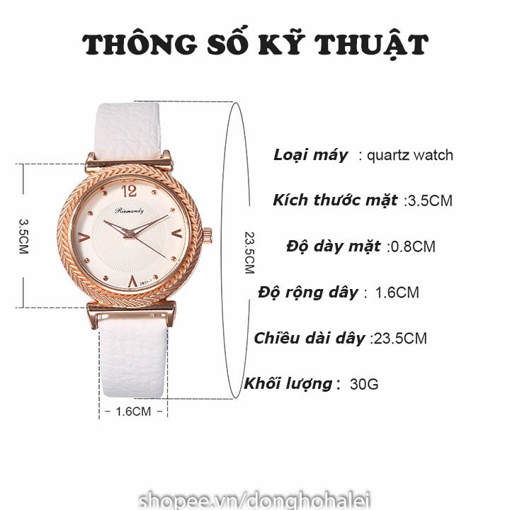 Đồng hồ nữ RI377 RINNANDY chống nước hot trend siêu cá tính cho phái nữ | BigBuy360 - bigbuy360.vn