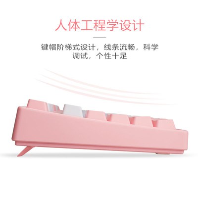 Máy tính để bàn 104 phím RGB Backlit Sakura phấn hoa màu hồng trò chơi cơ khí bàn phím trục Xanh trục Đỏ trà trục cô gái