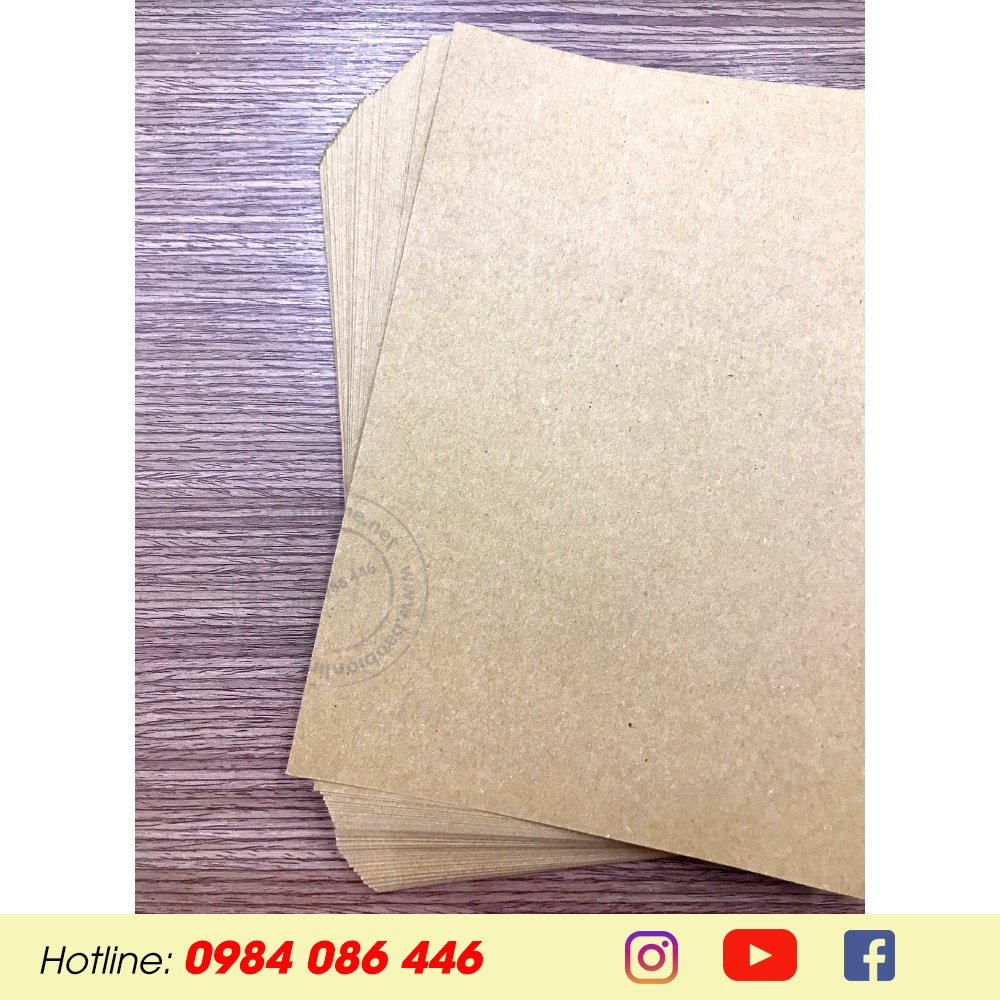 50 TỜ GIẤY KRAFT 2 MẶT KHỔ  ĐỊNH LƯỢNG 160GSM - BAOBIONLINE