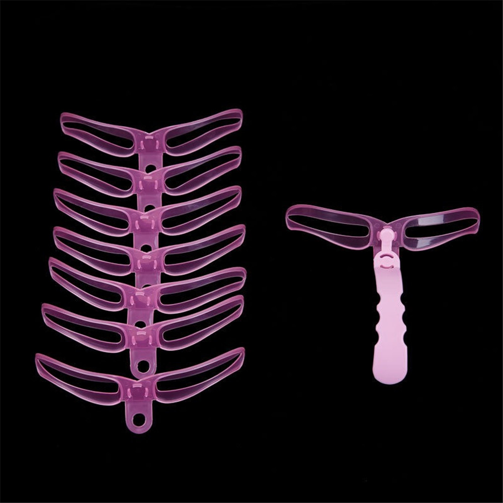 [Hàng mới về] Set 8 cặp khuôn hỗ trợ vẽ lông mày có thể tái sử dụng