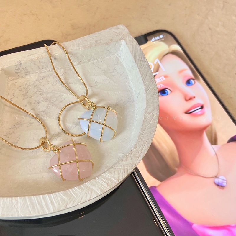 Vòng cổ Mặt Trái Tim Barbie Mạ Vàng 18K Thời Trang