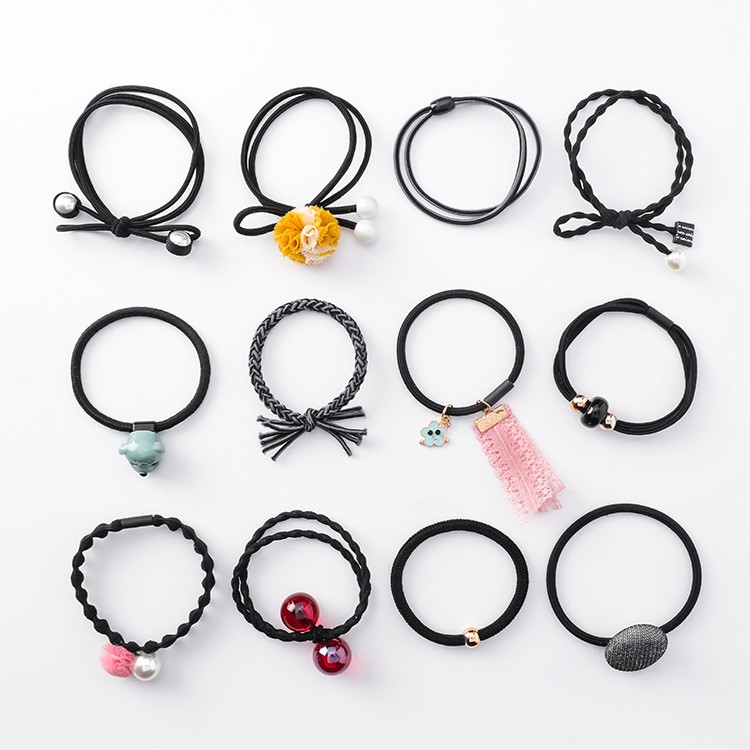 Set hũ 12 kiểu cột tóc sịn sò phong cách Hàn 12 cực cute giá rẻ