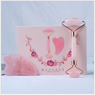 Đá Gua Sha massage hồng giúp kích thích tuần hoàn máu, từ đó làm da hồng hào, mịn màng hơn và săn chắc hơn