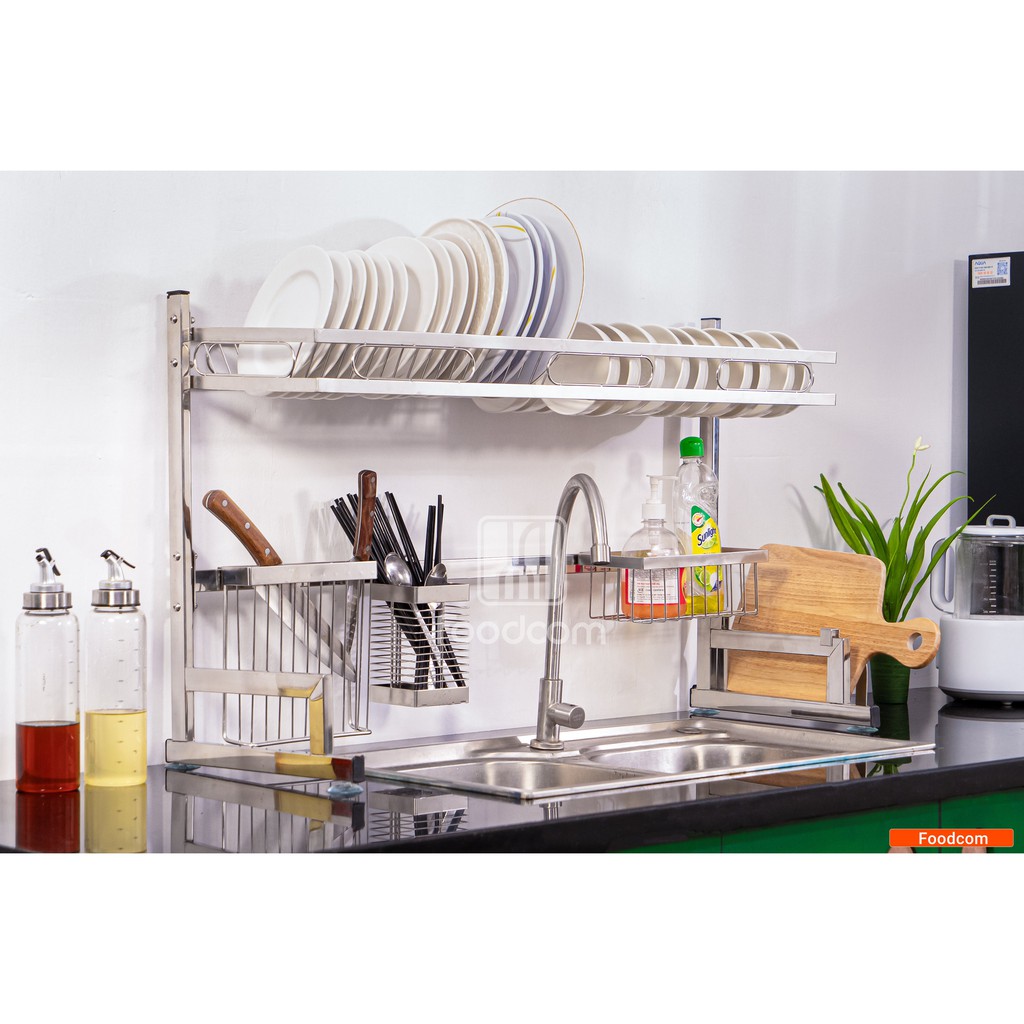 Kệ Chén Đa Năng Foodcom, Kệ Úp Bát Inox Trên Bồn Rửa Thông Minh Tiện Lợi | BigBuy360 - bigbuy360.vn