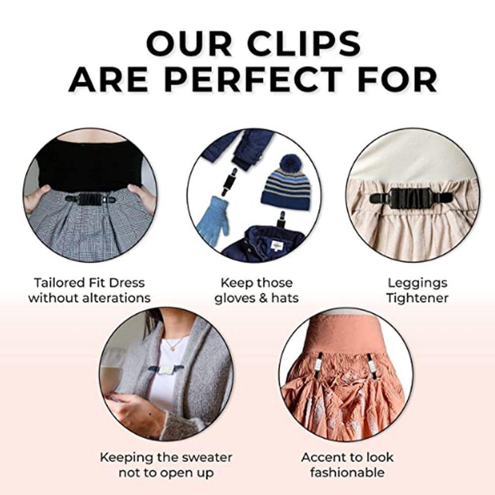 Kẹp cố định nịt lưng đầm áo sơ mi áo khoác cardigan cổ áo mới bằng nhựa