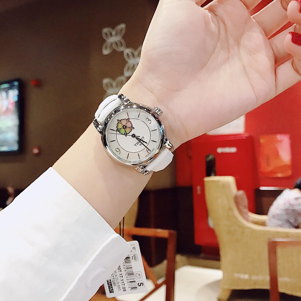 Bông hậu nhà tissot đồng hồ nữ Tissot Lady Heart Flower - T050.207.17.117.05