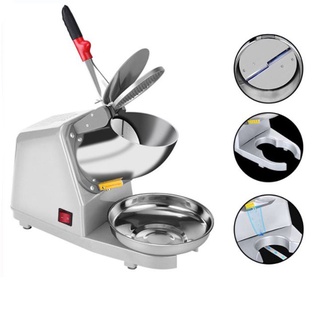 Máy bào đá tuyết - máy xay đá 2 lưỡi - 2 nắp làm sinh tố, siro, đá ăn chè  nhanh, mịn hơn