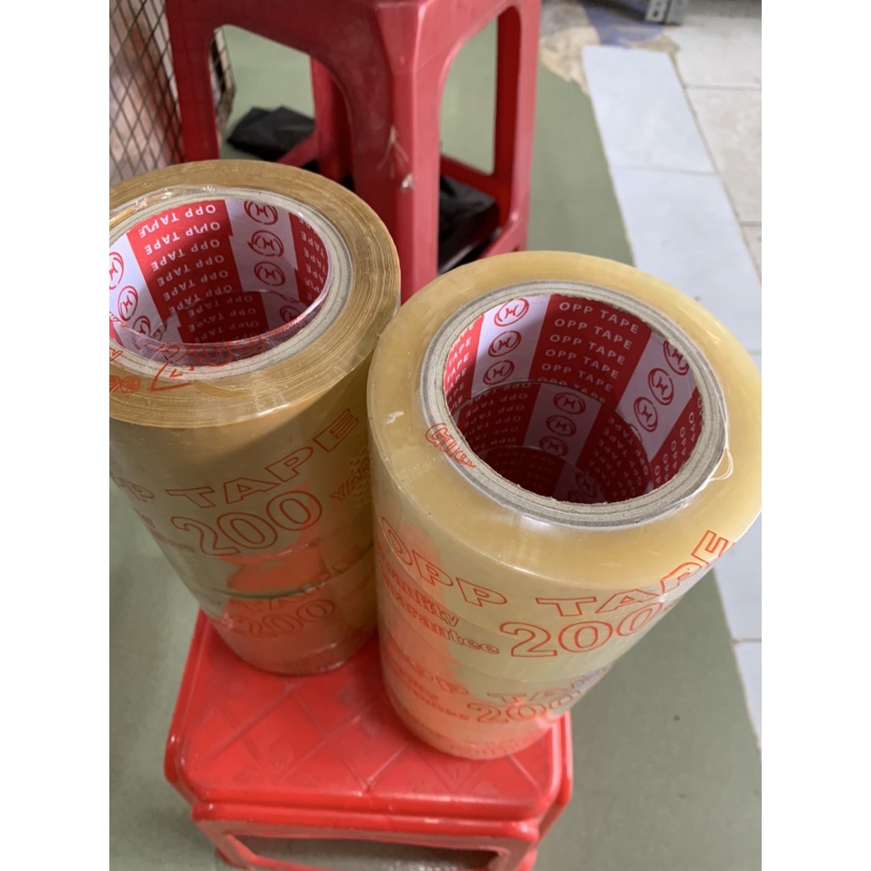 Băng keo 200Y &gt;1,8kg lõi siêu mỏng / Băng dính đóng hàng.