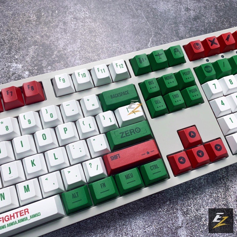 [Mã 267ELSALE hoàn 7% đơn 300K] Keycap MITSUBISHI ZERO FIGHTER 108 phím