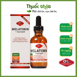 Olympian Labs Melatonin 1mg Lọ 60 ml Giảm Căng Thẳng Cải Thiện Giấc Ngủ Sâu