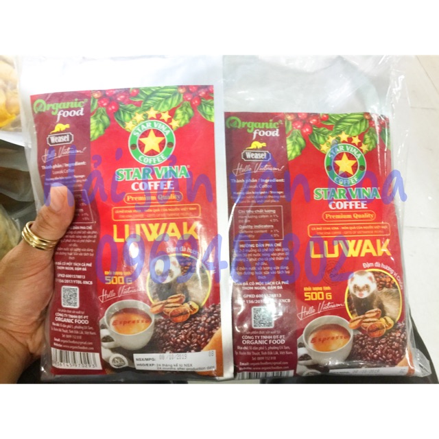 1kg cà phê chồn luwak + phin