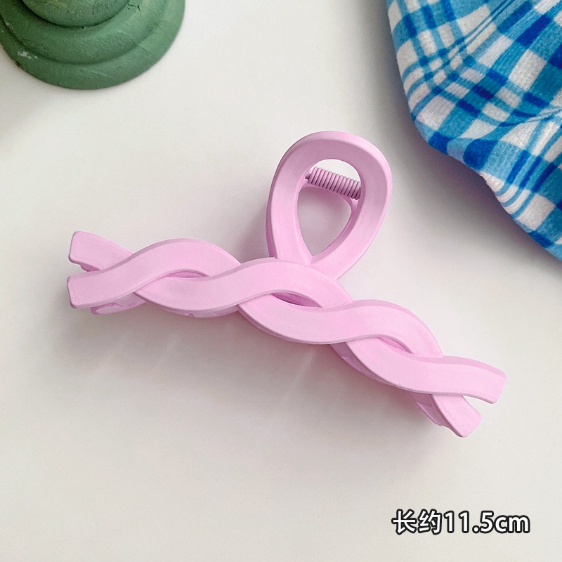 Kẹp Tóc Càng Cua Bằng Nhựa Phong Cách Retro Pháp Cổ Điển