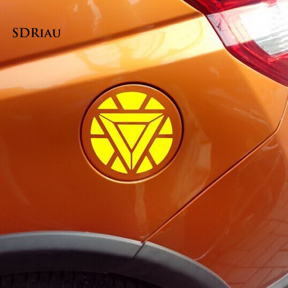 Decal dán phản quang logo Iron Man chống thấm nước cho xe hơi / xe máy