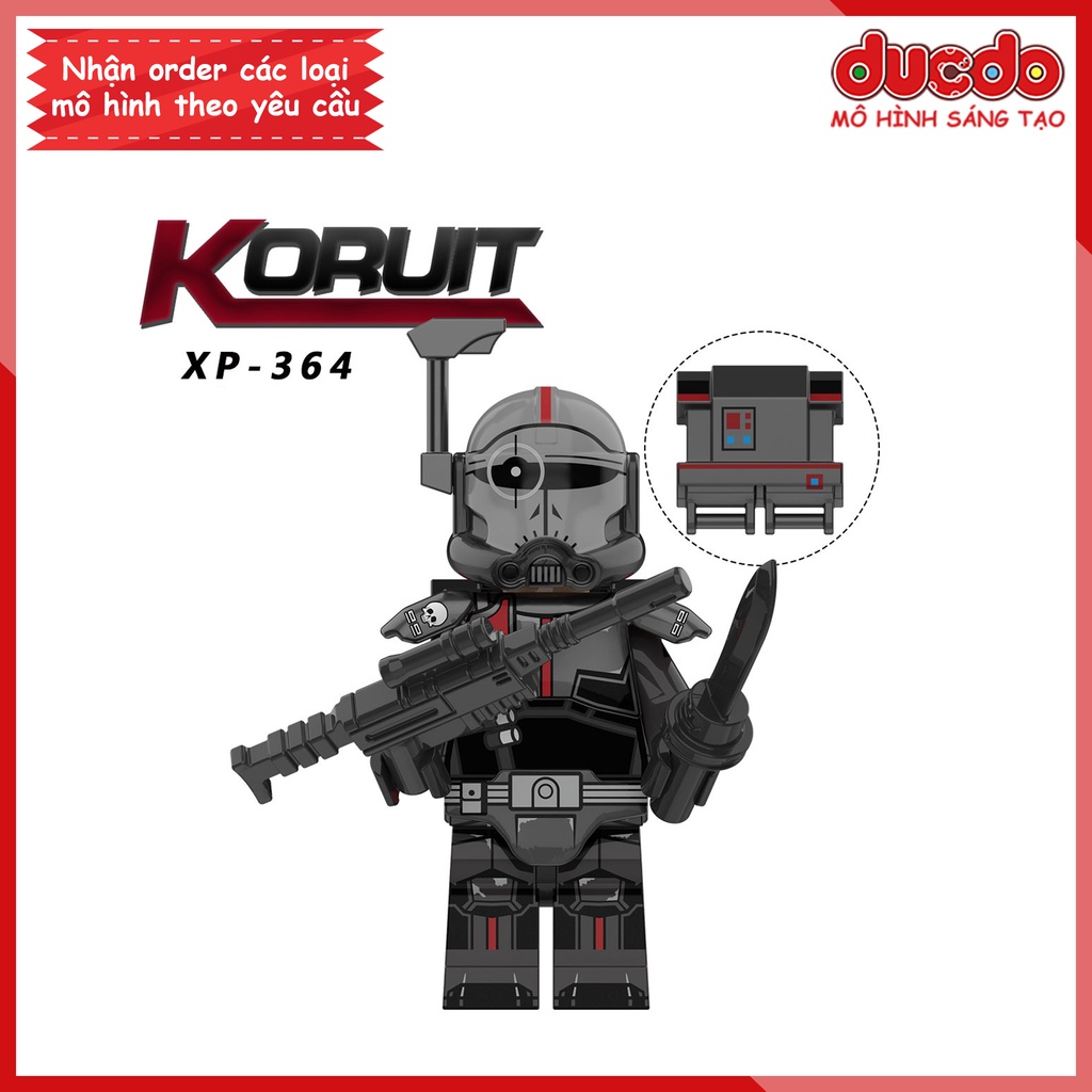 Minifigures nhân vật Star Wars The Bad Batch - Đồ chơi Lắp ghép Xếp hình Mô hình Mini KORUIT KT1047