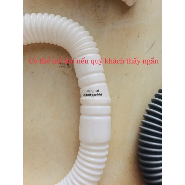 Ruột gà xả máy giặt| Ruột gà bồn rửa bát, rửa chén size 60cm-120cm phi 34