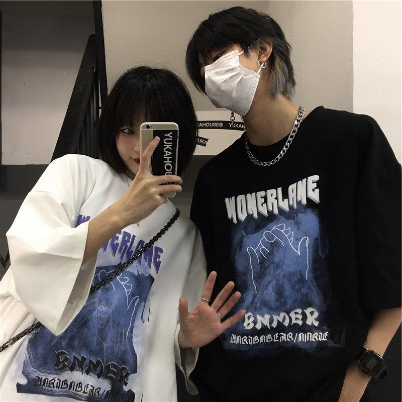 Áo thun tay lỡ nam nữ, áo phông unisex form rộng chất cotton mát mịn thấm hút mồ hôi in hình Bàn tay