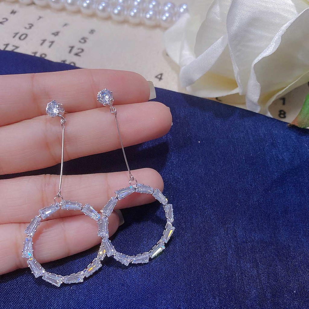 BÔNG TAI NỮ ĐÍNH ĐÁ PHA LÊ SANG TRỌNG HÌNH GIỌT NƯỚC , TIM , NGÔI SAO , TRÒN , TỨ GIÁC , TAM GIÁC 1345