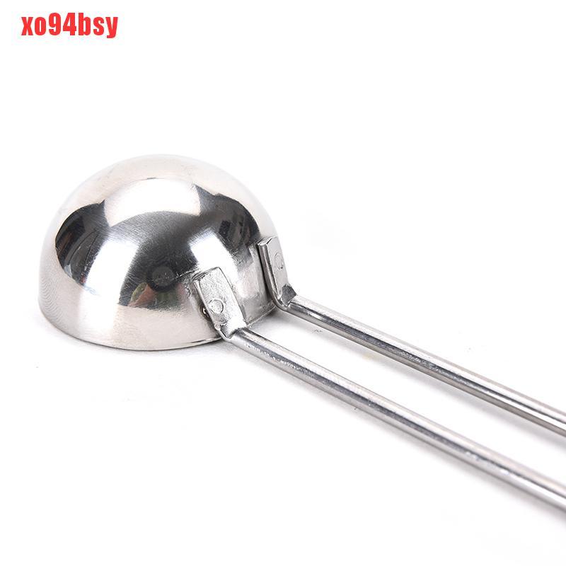 [xo94bsy]1 Pcs Coffee Tea Bean Spoon Stainless Steel Long Handle Measuring Stirring Spoon