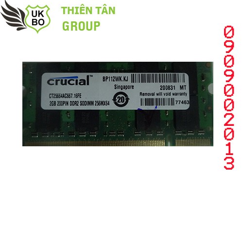 Ram laptop DDR2 2G | WebRaoVat - webraovat.net.vn