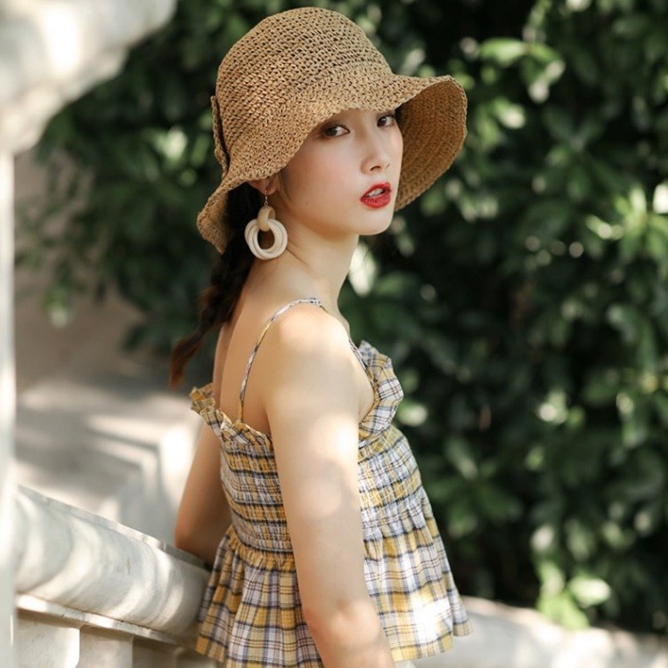 MC001 Nón cói, mũ cói đi biển nữ hàng nhập