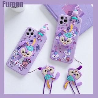Ốp điện thoại TPU gắn hình thỏ thích hợp cho Iphone 12 Pro Max Mini 11 Pro Max Xs Max Xr X 8 7 6 6s Plus Se 2020