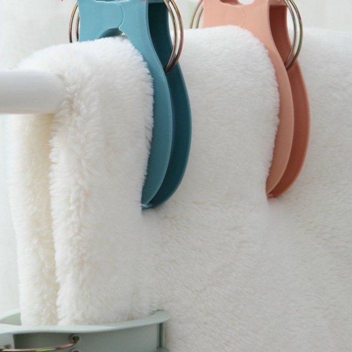 Kẹp phơi chăn màn bản to hình con cá chắc chắn- Kẹp/ Cặp nhựa phơi quần áo hình cá đa năng, ngăn chắn gió tiện lợi- GC02