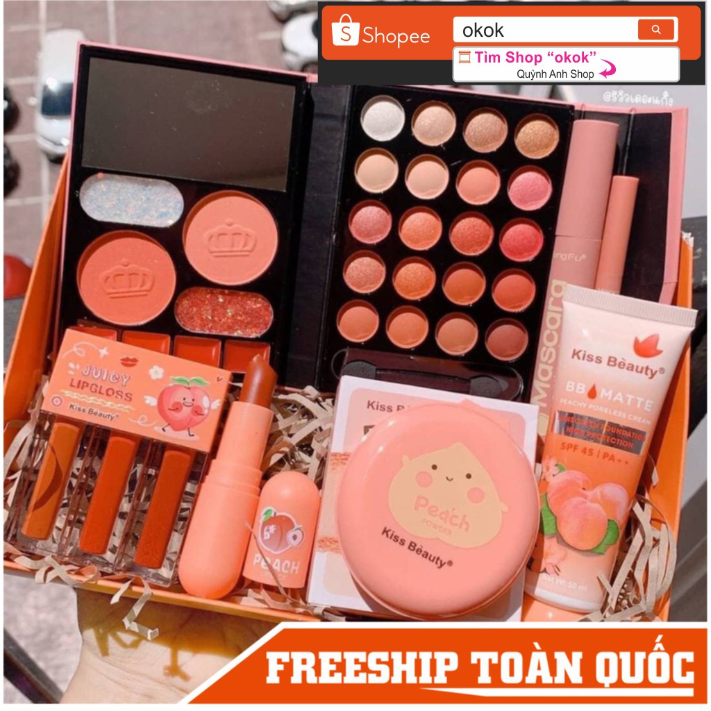 Bộ trang điểm MiLa Peach 7 món chuyên nghiệp