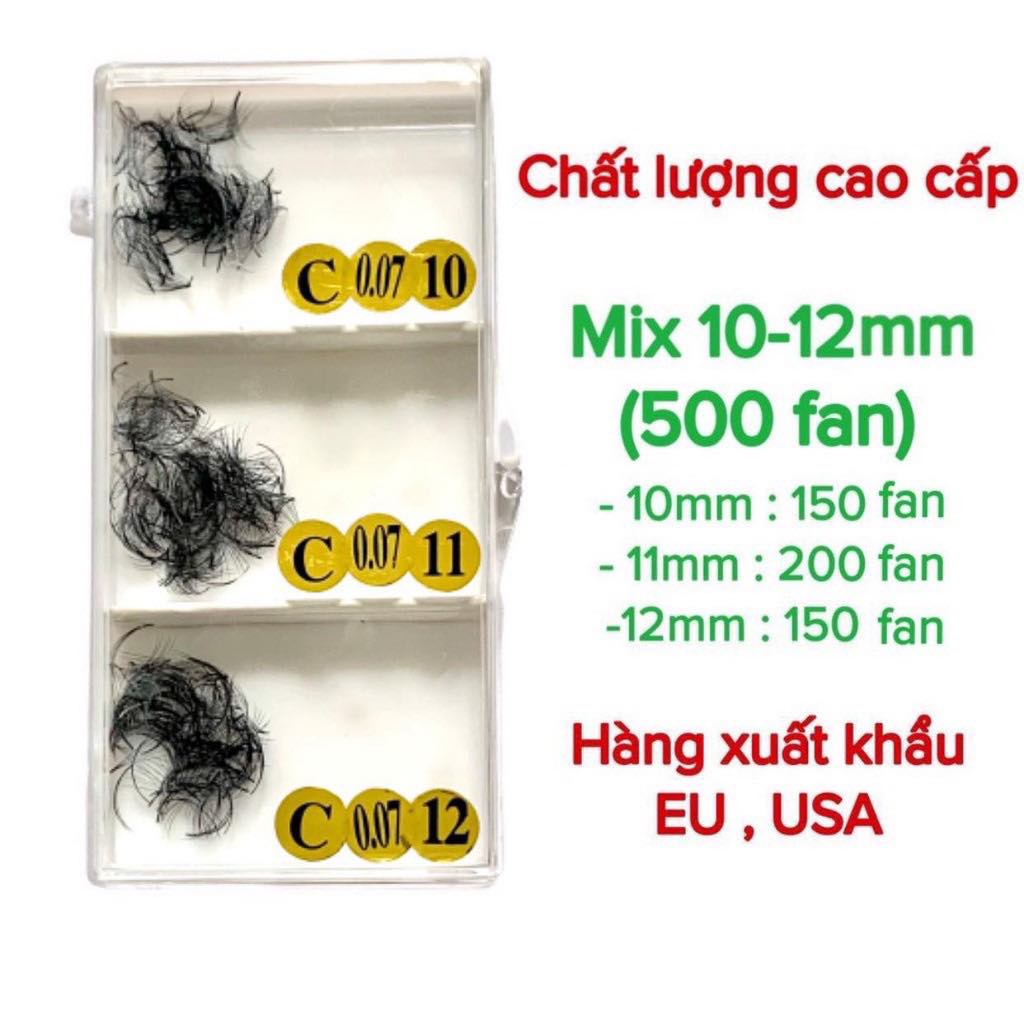 Mi fan 6D mix các loại, 1 hộp 500 fan hoặc 1000 fan