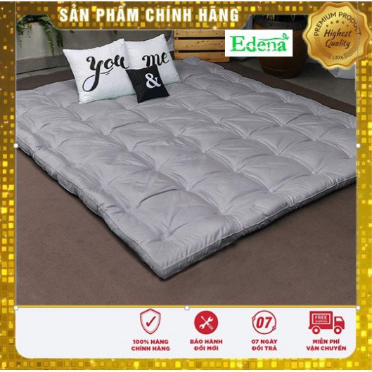 [ FREE SHIP] Tấm lót đệm, Làm mềm đệm, Topper Edena xám, Bảo Hành Một Đổi Một