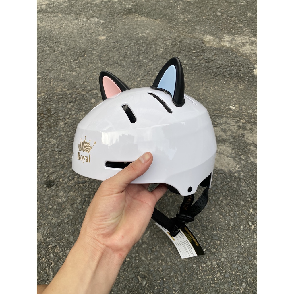MŨ THỂ THAO ROYAL MD17 ĐỦ MÀU GẮN TAI MÈO KUTE GIỐNG MŨ POC P05