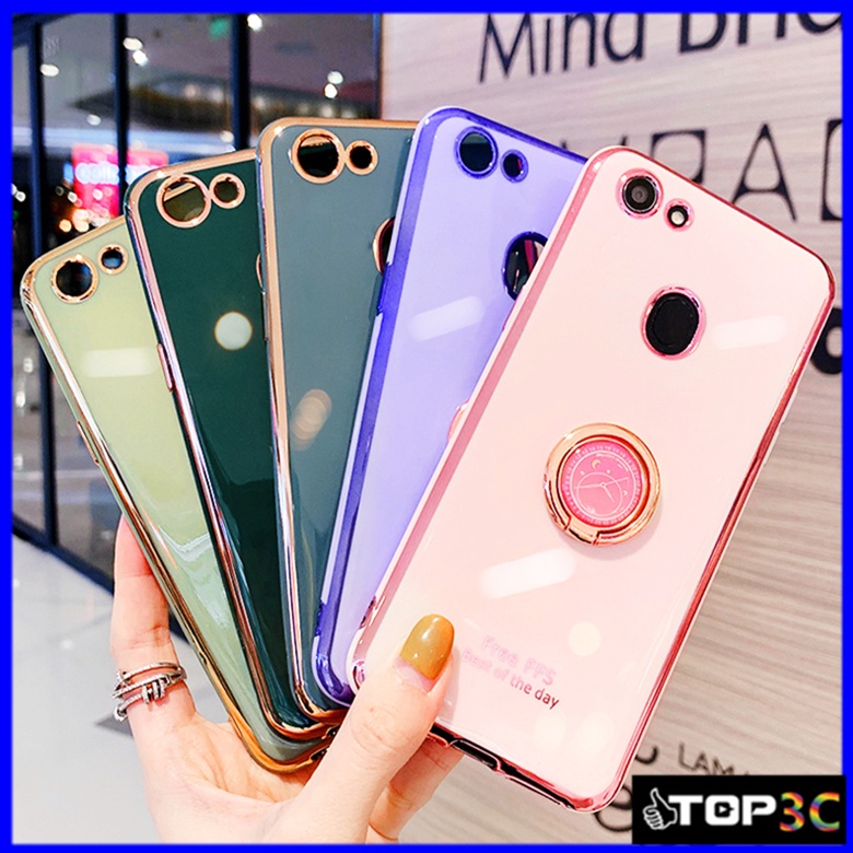 Ốp điện thoại thời trang kèm giá đỡ cho Oppo F5 F7