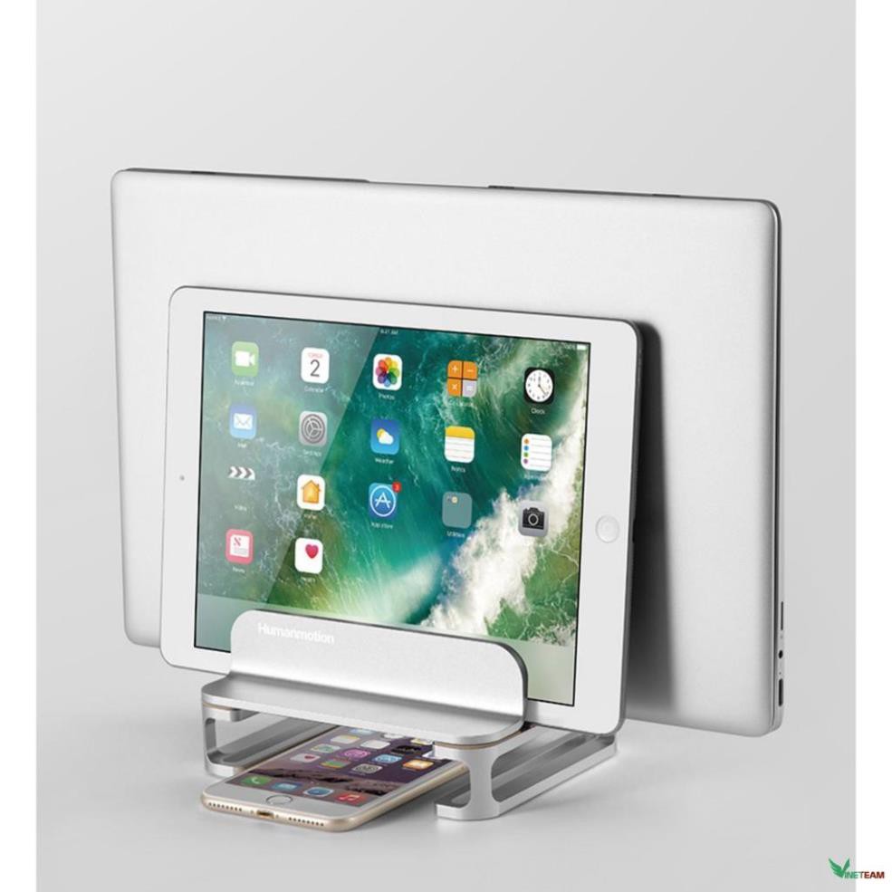 Giá đỡ kiêm đế dựng đứng Laptop Macbook máy tính bảng Ipad Surface bằng nhôm nguyên khối - laptop stand
