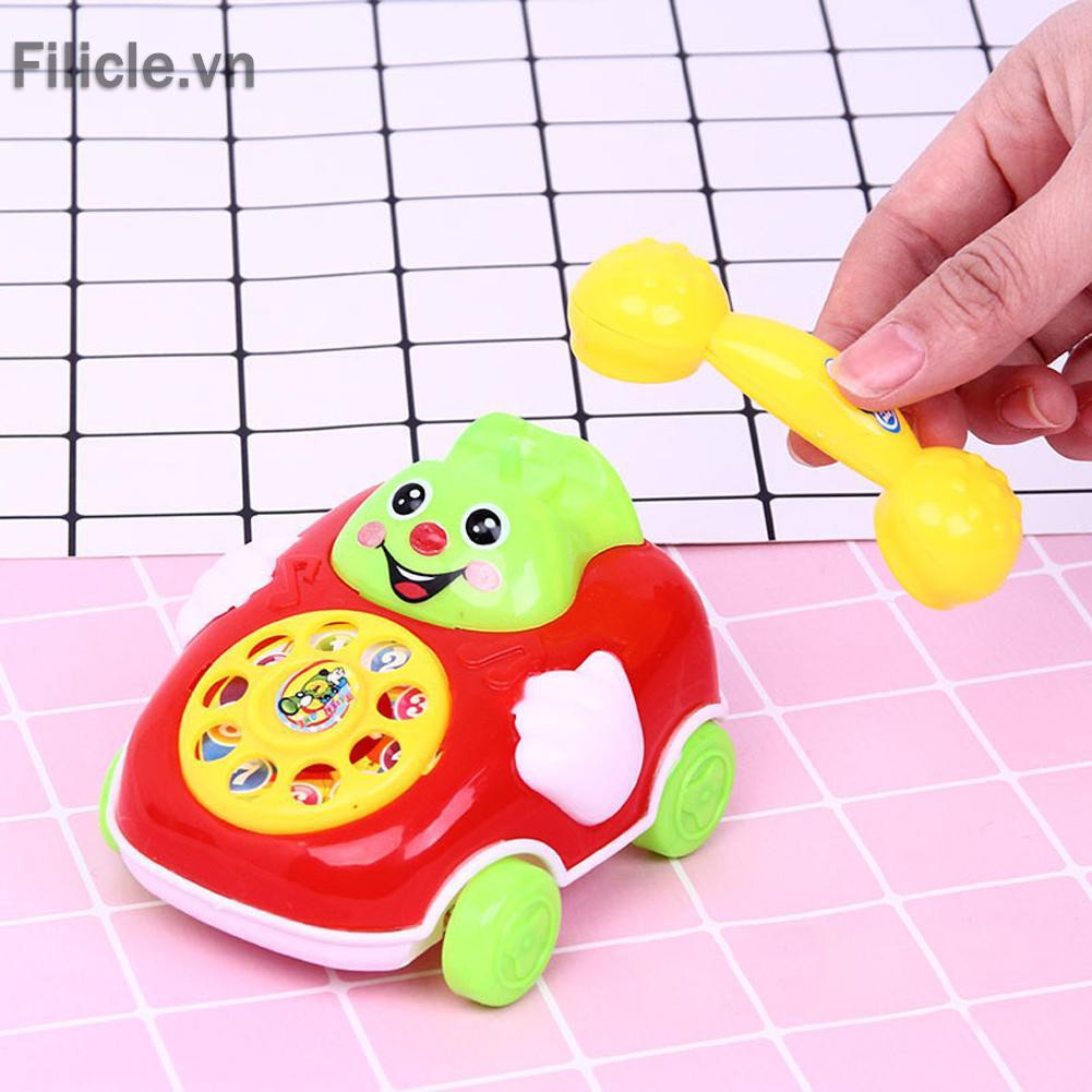 Đồ chơi Plastic Smile Cartoon Simulation Phone Car Educational Infant Kids Toy Gift