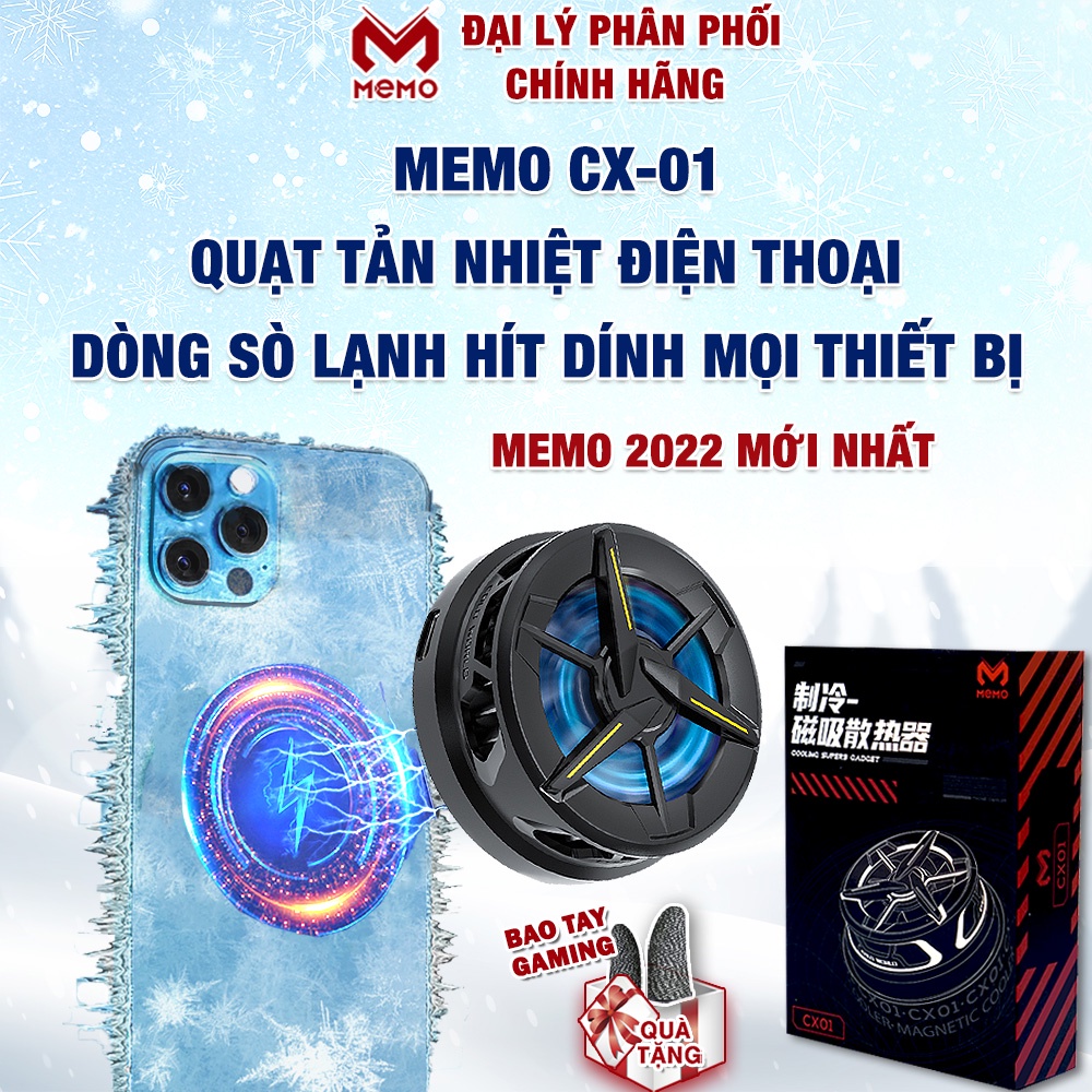 Quạt tản nhiệt điện thoại X12 Pro Max / X60 Ultra /X12 Plus - Quạt tản nhiệt máy tính bảng Memo CXA1/EX1 sò lạnh từ tính