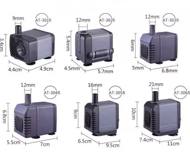 Máy Bơm ATMAN 302S - 5W, 450L/h