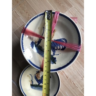 sét 2 dĩa con gà kích thước  15 cm