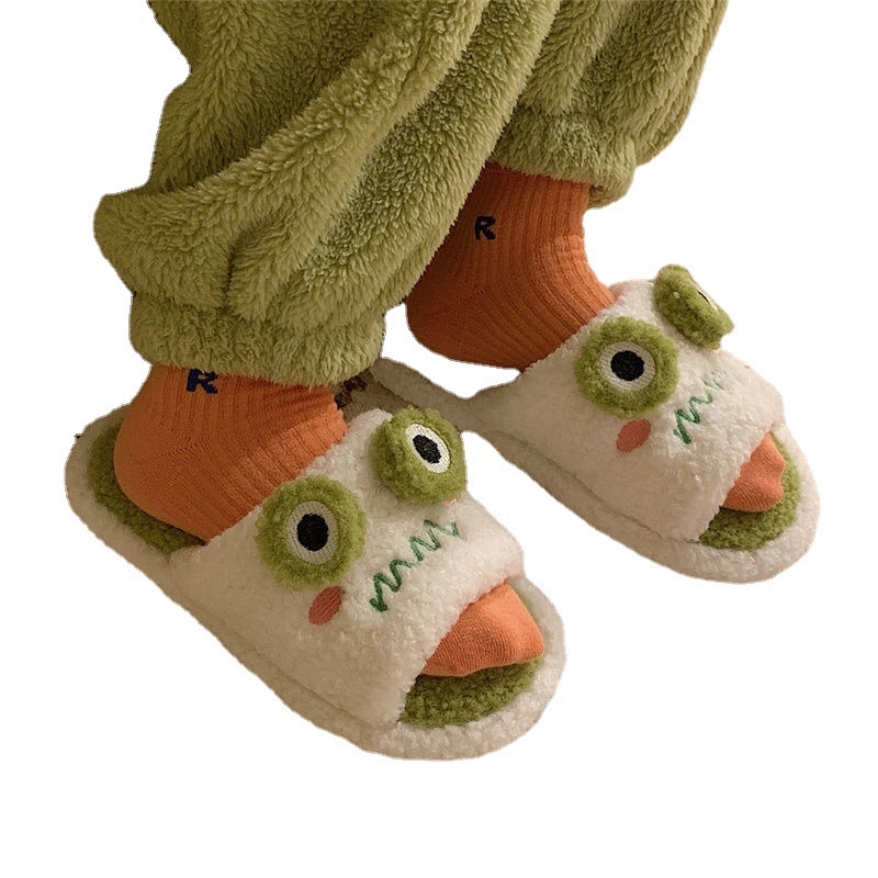 Dép  lông  con  ếch  mang trong nhà  cho  nữ