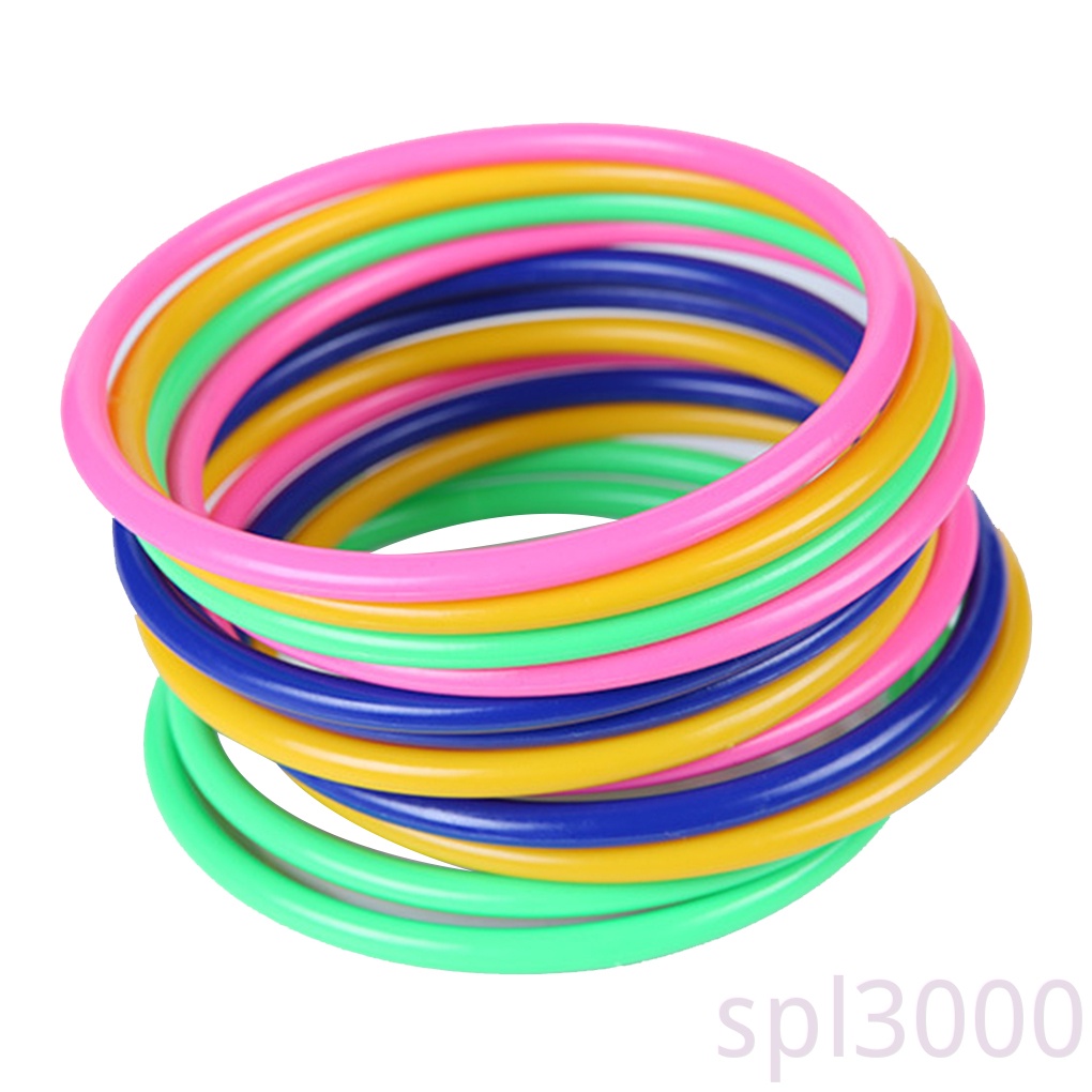 Set 12 vòng ném bằng nhựa nhiều màu sắc dành cho bé