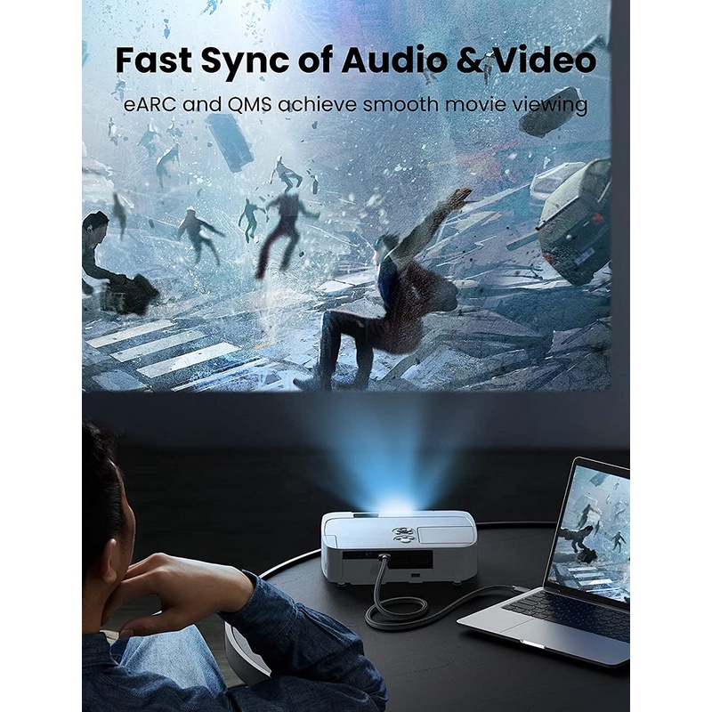 Cáp HDMI 2.1 cao cấp Ultra HD 8K@60Hz dài 1M,1,5M, 2M, 3M, 5M BẢO HÀNH 18 Tháng, CHÍNH HÃNG