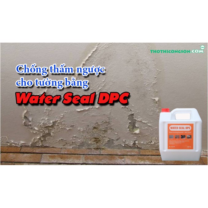 Water seal DPC là vật liệu chống thấm tinh thể thấm thấu, sản phẩm dùng để chống thấm ngược tường nhà,trần nhà