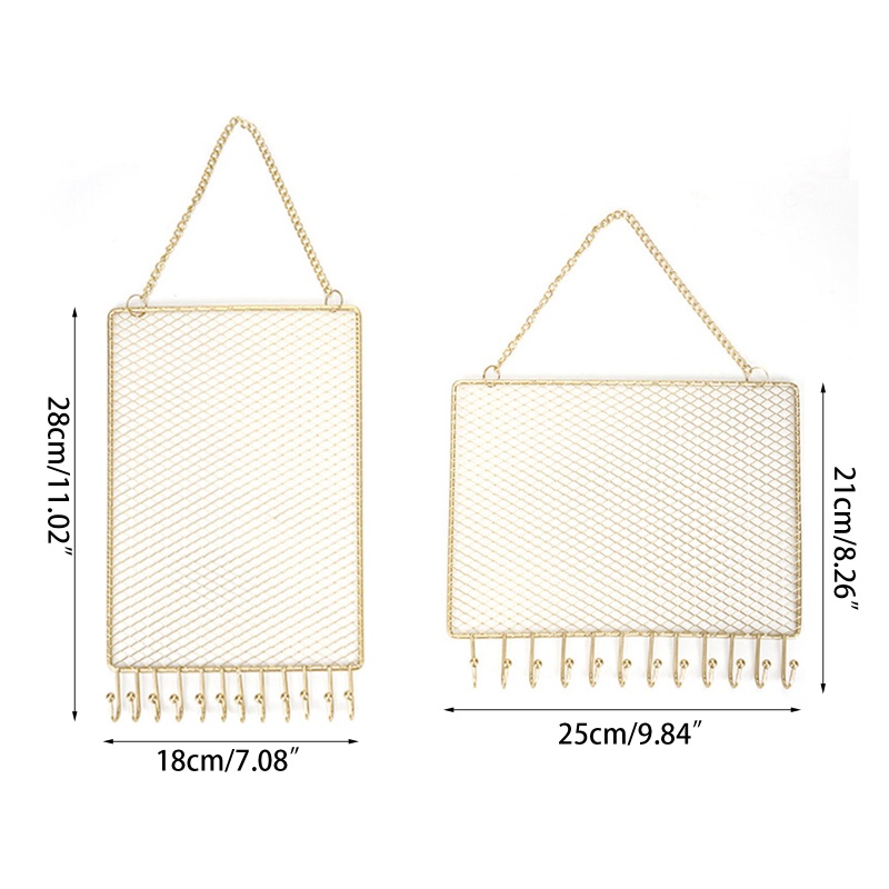 Giá Đỡ Treo Trang Sức / Đồng Hồ / Bông Tai / Vòng Tay Có Móc Gắn Tường