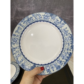 Đĩa soup minh long cao cấp chính hãng size 23 cm, đĩa tròn minh long