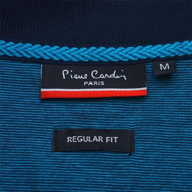 Áo Thun Nam Pierre Cardin Polo Pin Stripe Navy Teal