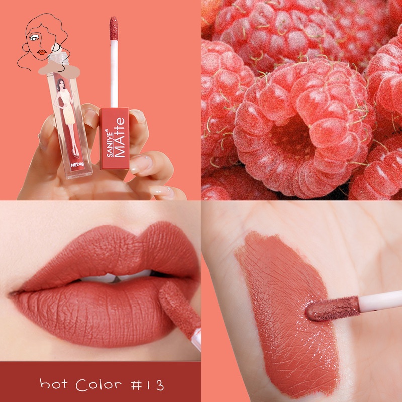 Son Kem Lì Kháng Nước Nhanh Khô Và Lâu Trôi 9 Màu Tùy Chọn Thời Trang Cho Nữ 4g