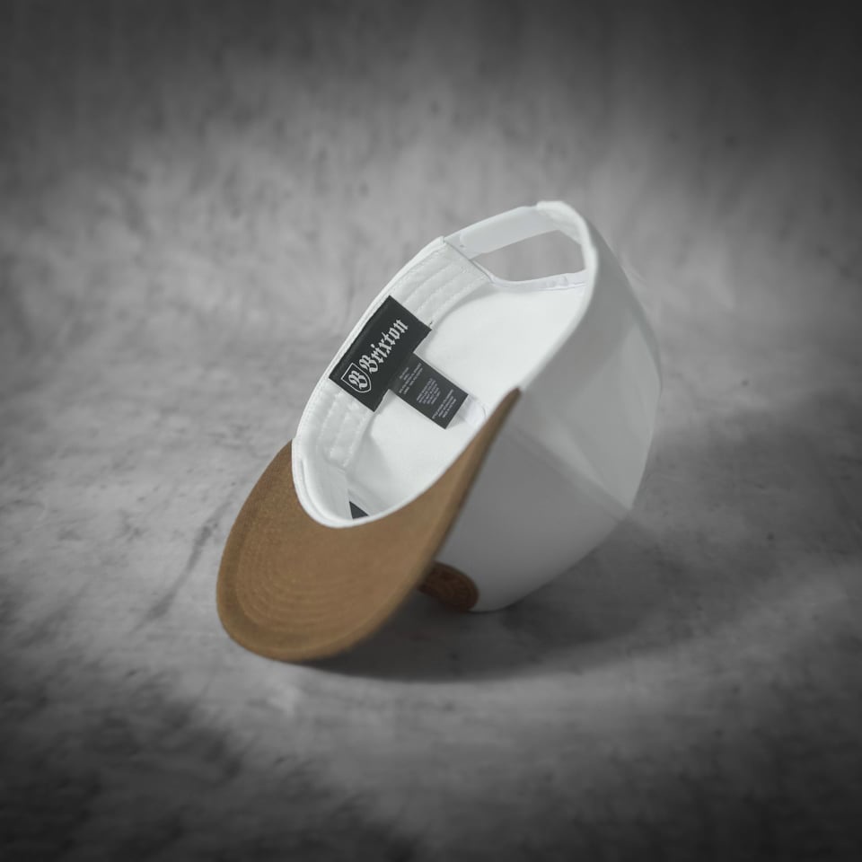 Nón Snapback BRIXTON trắng kết nâu HÀNG VNXK CAO CẤP